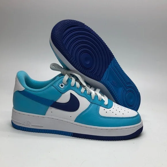 Mens Nike Air Force 1 ‘07 LV8 Blue/White DZ2522-100 NWOB - Picture 1 of 5